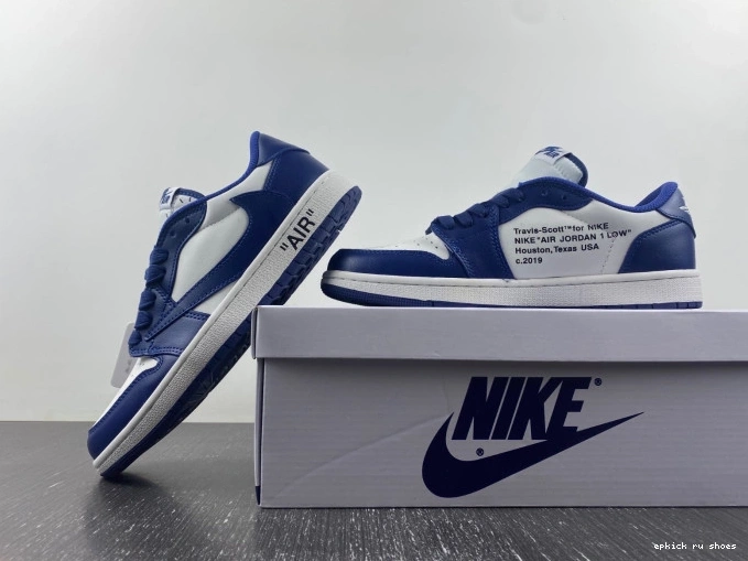 Cheap TRAVIS X JORDAN X OFF-WHITE CUSTOM AIR 1 SCOTT DM7890-101 0805